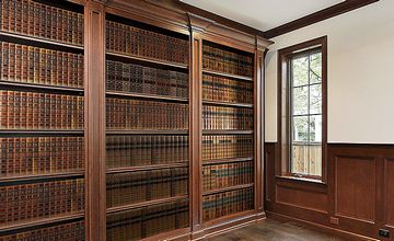 Book Spines old faux bookcase
