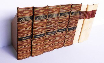 Book Spines old faux bookcase