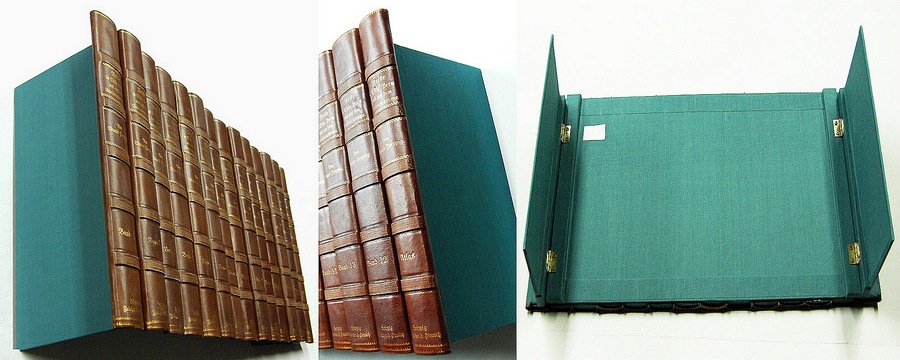 Fake Faux Book Leather Antique Spines