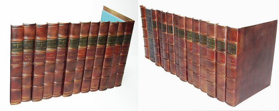 Fake Faux Book Leather Antique Spines