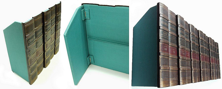 Fake Faux Book Leather Antique Spines