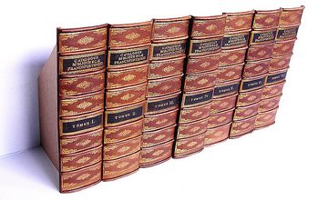 Book Spines old faux bookcase