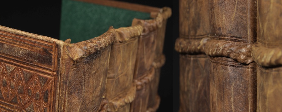 Genuine Leather Book Spines for Bookshelf