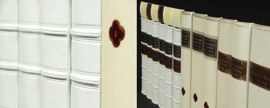 Replica Book Panels Vellum and Parchment Book Spines