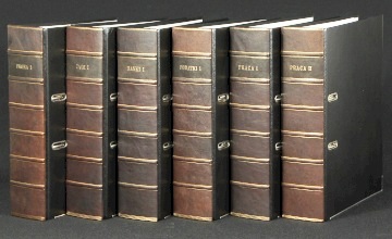 Book Spines old faux bookcase