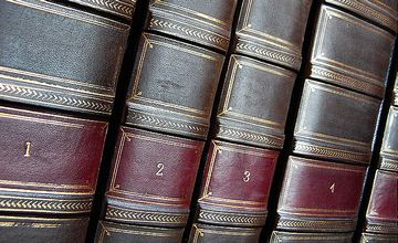 Antique Vellum Book Spines