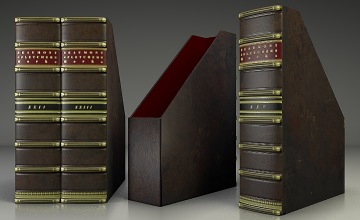 Genuine Leather Personalised Magazine Files