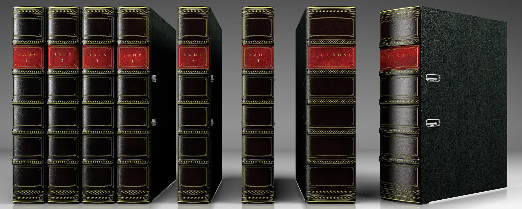 Genuine Leather Ring Binders