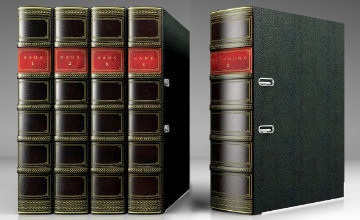 Genuine Leather Personalised Magazine Files