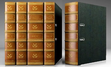 Genuine Leather Personalised Magazine Files