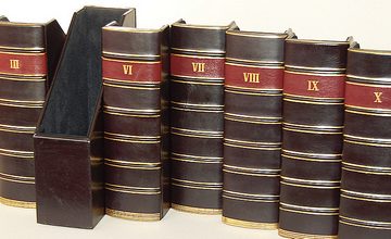 Antique Vellum Book Spines